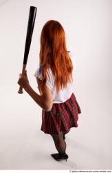 TINA STANDING POSE WITH BASEBALL BAT #2